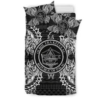Polynesian Bedding Set - Palau Duvet Cover Set Map Black - Polynesian Pride