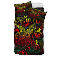 Polynesian Bedding Set - Tonga Duvet Cover Set Reggae Color - Polynesian Pride