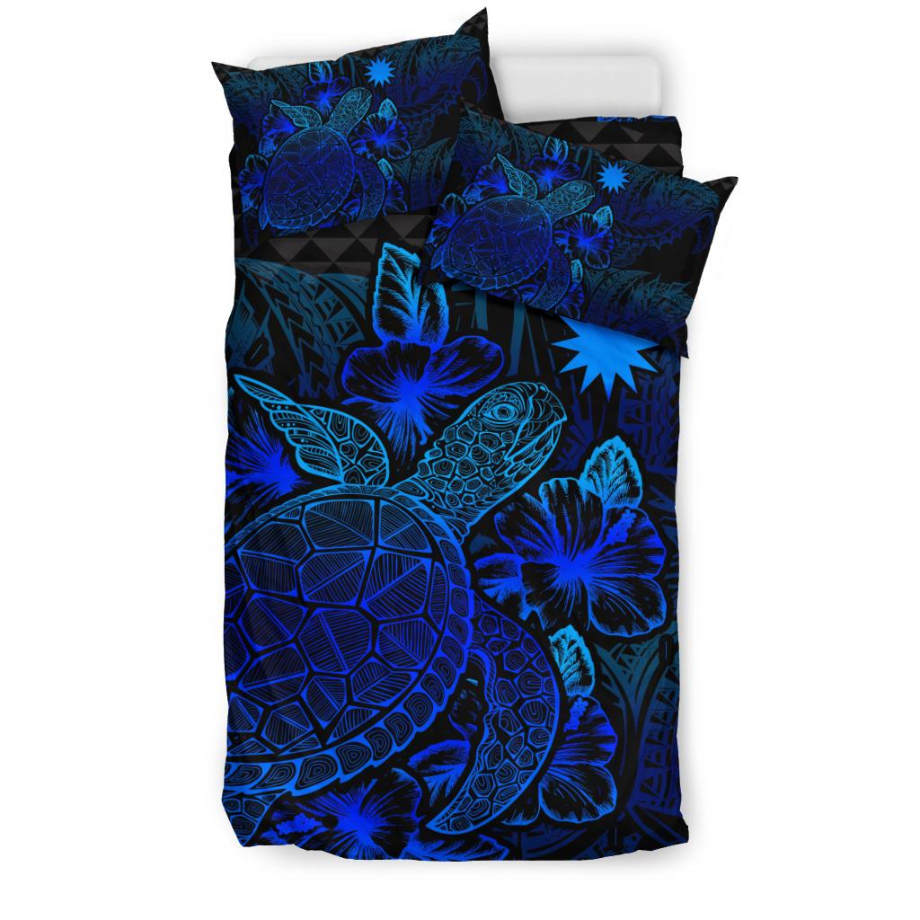 Polynesian Bedding Set - Nauru Duvet Cover Set Blue Color - Polynesian Pride
