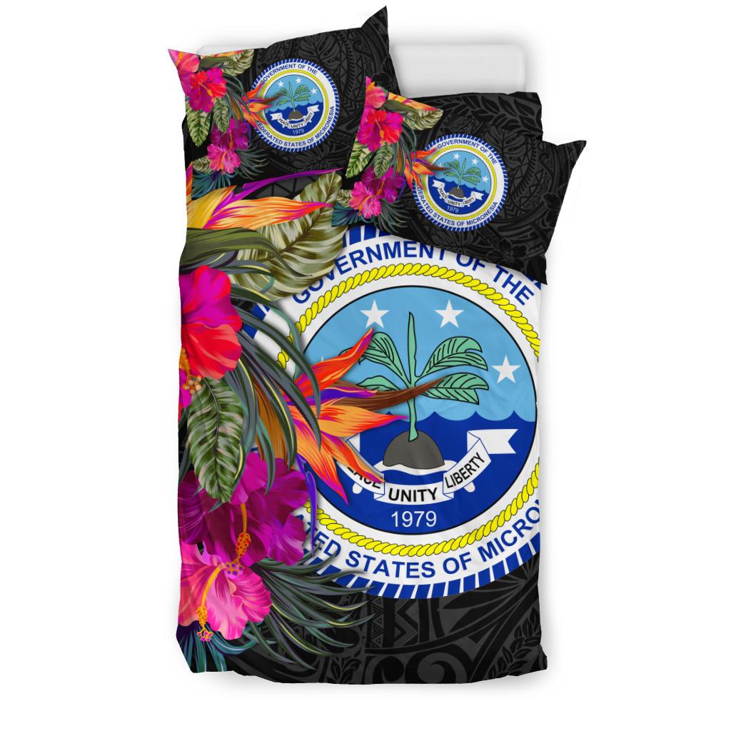 Federated States of Micronesia Bedding Set - Polynesian Hibiscus Pattern - Polynesian Pride