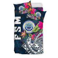 Federated States Of Micronesia Bedding Set - Summer Vibes - Polynesian Pride