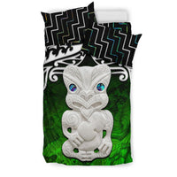 New Zealand Maori Hei Tiki Poutama Bedding Set - Polynesian Pride