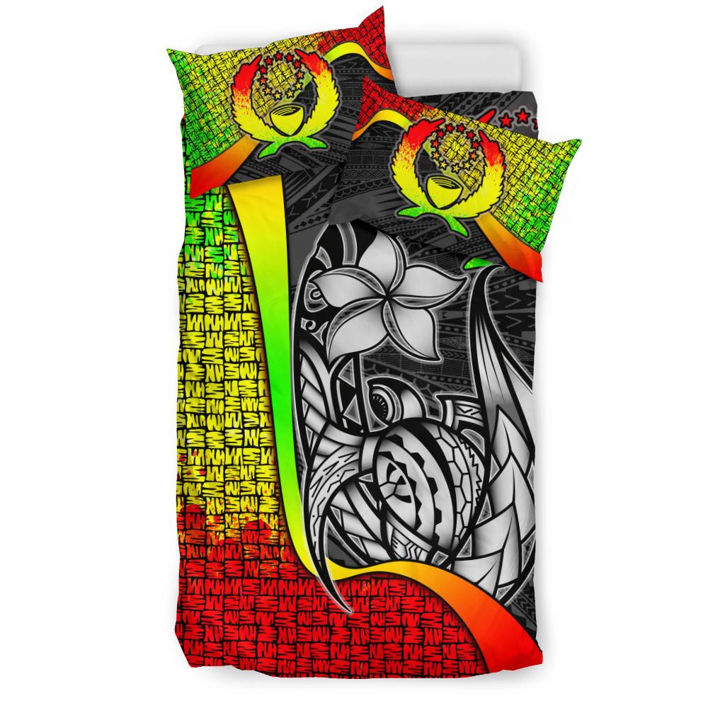 Pohnpei Micronesian Bedding Set Reggae - Turtle With Hook - Polynesian Pride