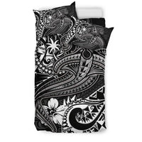Chuuk Bedding Set - White Shark Polynesian Tattoo - Polynesian Pride