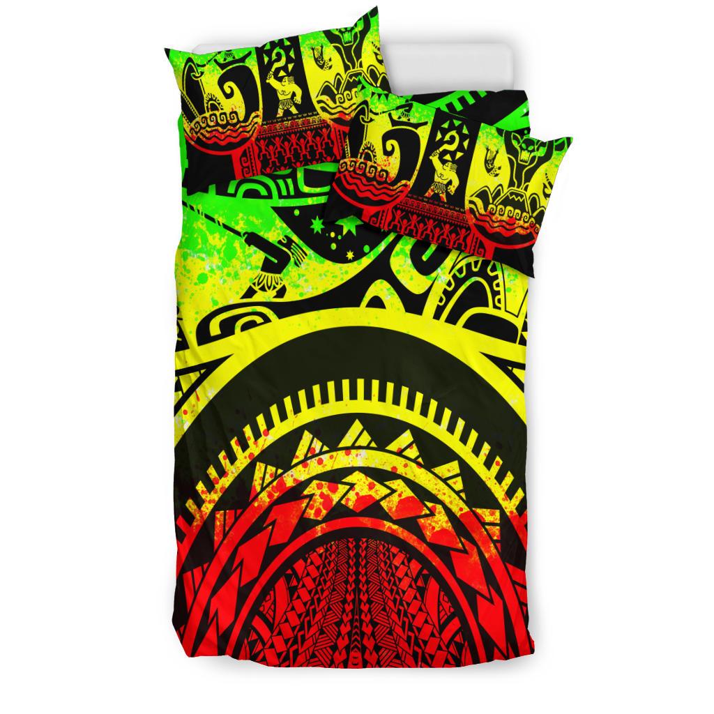 Polynesian Bedding set - Maui Tattoo (Reggae) - Polynesian Pride
