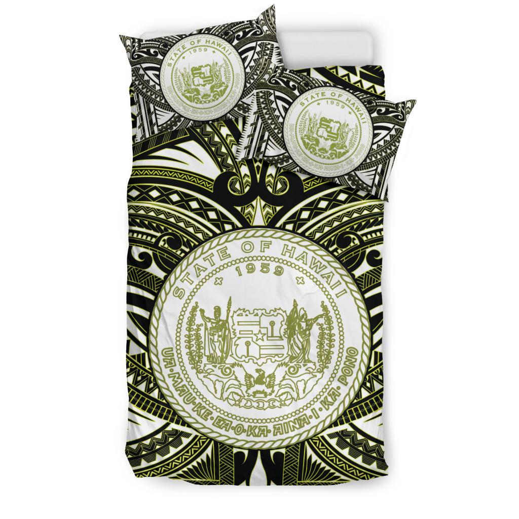 Hawaii Bedding Sets - Polynesian Tattoo & Hawaii Coat of Arm - Polynesian Pride