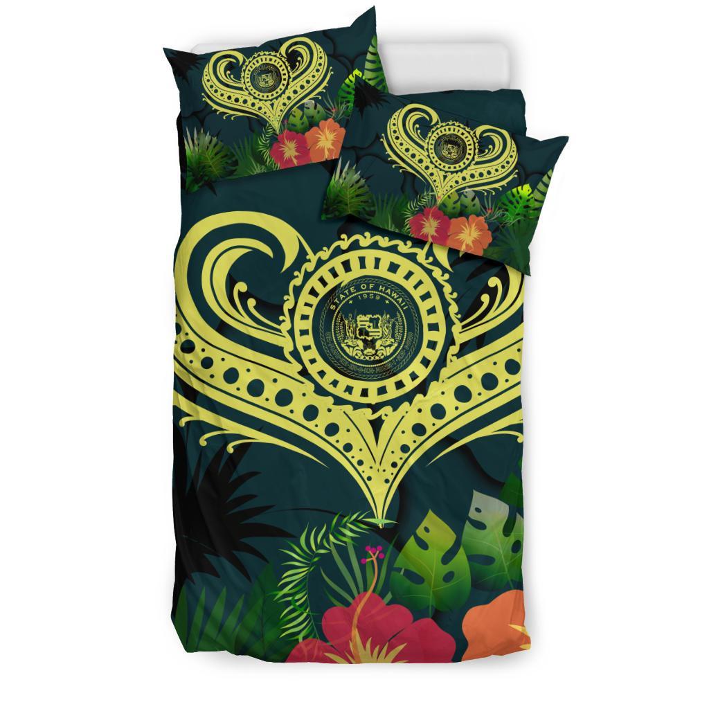 Polynesian Hawaii Bedding Set - Heart with - Polynesian Pride
