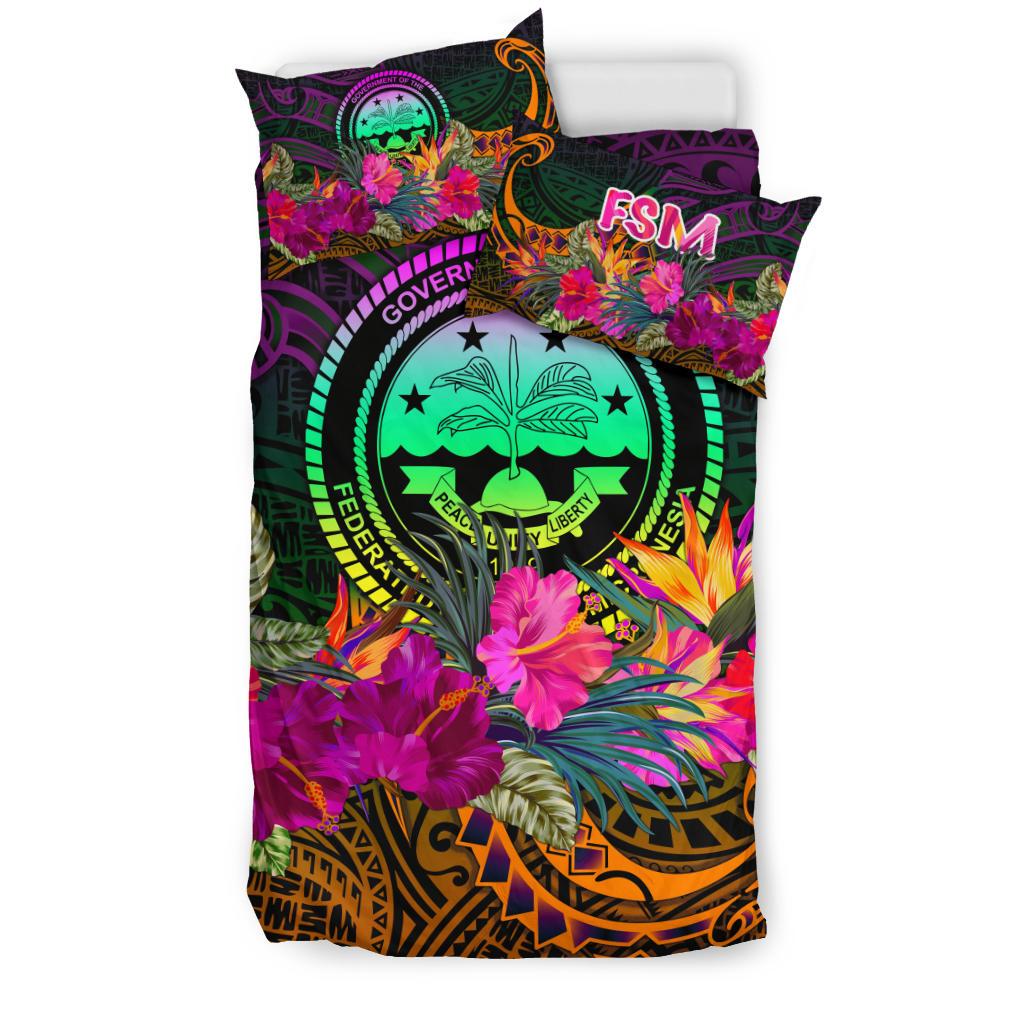 Federated States of Micronesia Bedding Set - Summer Hibiscus - Polynesian Pride