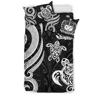Samoa Polynesian Bedding Set - White Tentacle Turtle - Polynesian Pride
