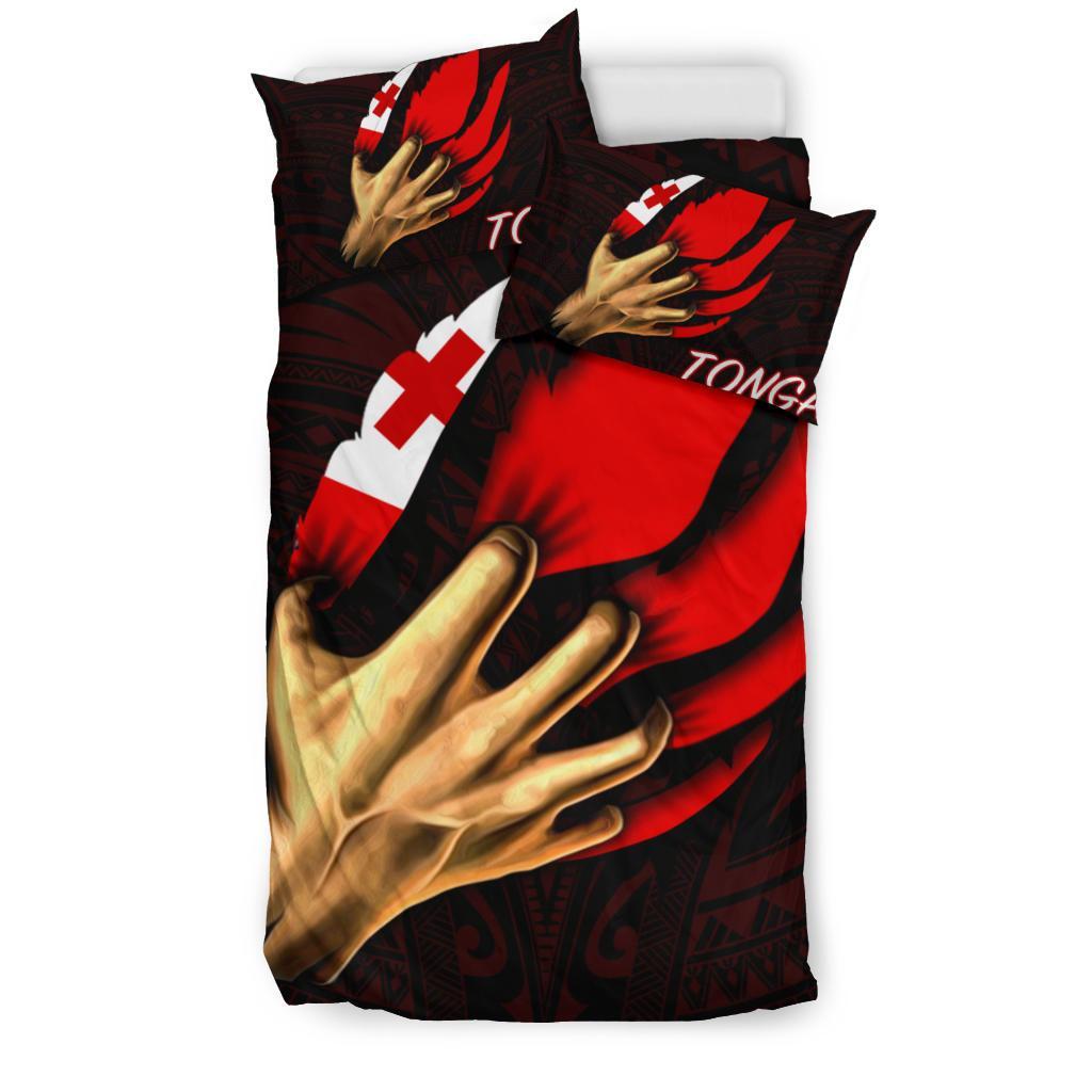 Tonga Bedding Set - Tonga In Me (Red) - Polynesian Pride