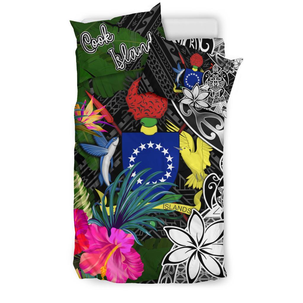 Cook Islands Bedding Set - Turtle Plumeria Banana Leaf - Polynesian Pride