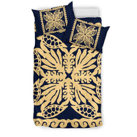 Hawaii Bedding Set - Hawaii Turtle Royal Indigo Bedding Set - Dey Style - Polynesian Pride