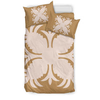 Hawaiian Bedding Set Royal Pattern - Gold - A2 Style - Polynesian Pride