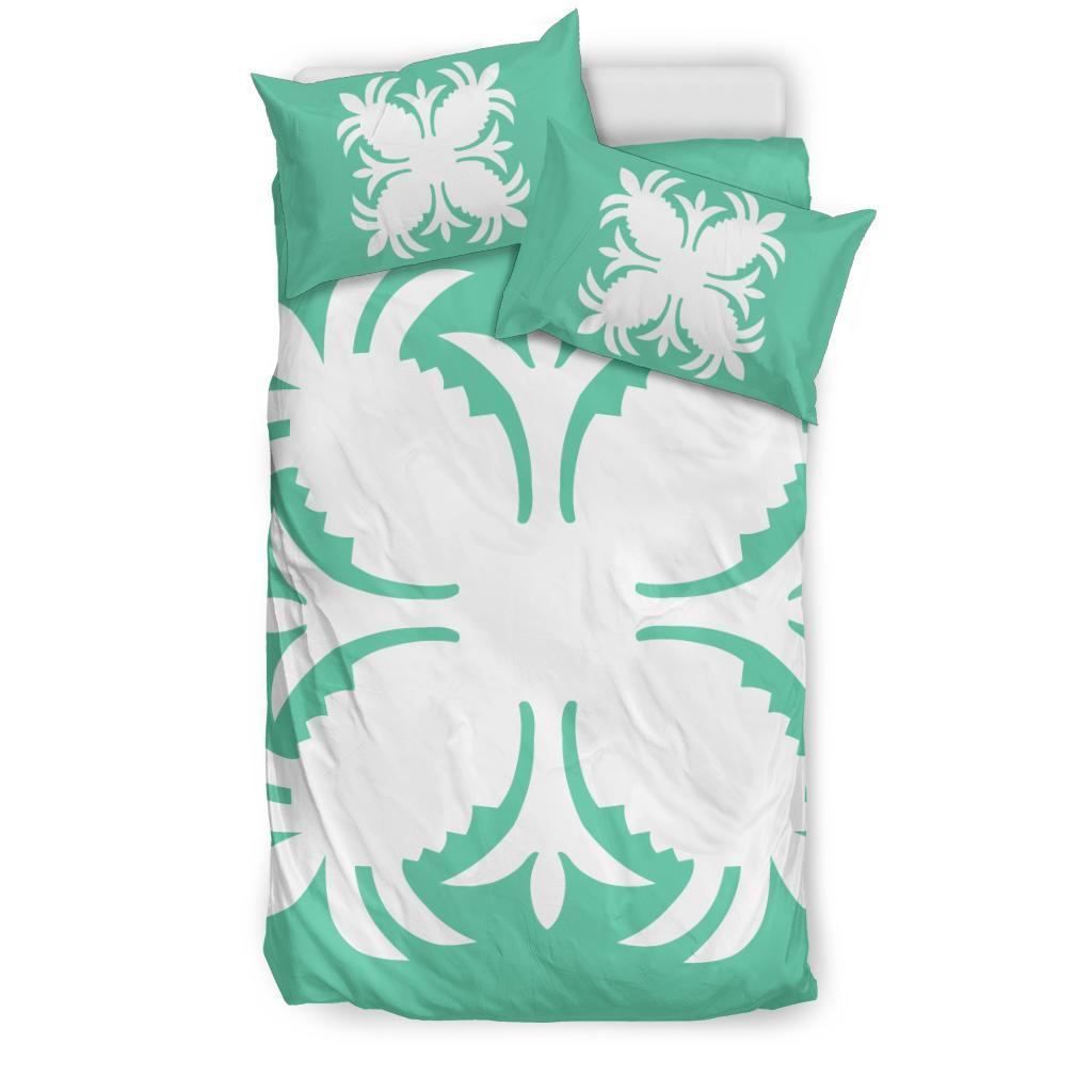 Hawaiian Bedding Set Royal Pattern - Seafoarm - A2 Style - Polynesian Pride