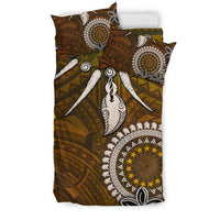 Cook Islands Custom Personalised Bedding Set - Polynesian Boar Tusk - Polynesian Pride