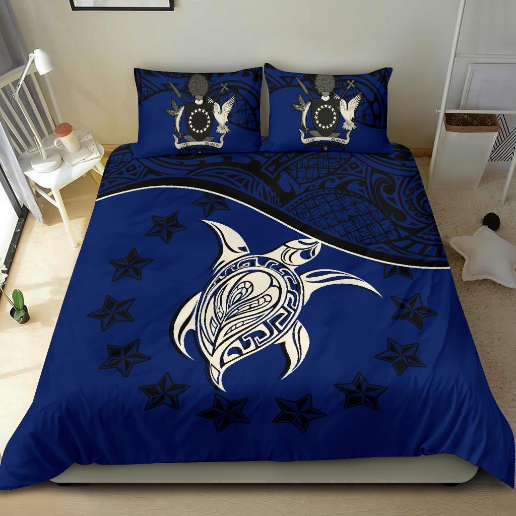 Cook Islands Bedding Set Dark Blue - Polynesian Pride