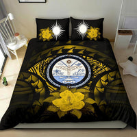 Marshall Island Duvet Cover Set - Marshall Island Seal & Yellow Hibiscus - Polynesian Pride