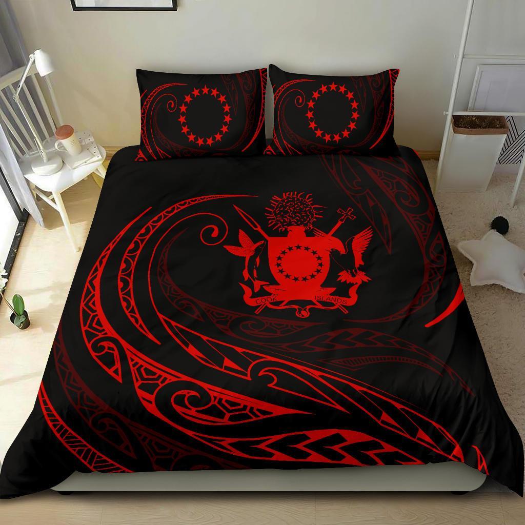 Cook Islands Bedding Set - Red - Frida Style - Polynesian Pride