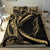 New Zealand Silver Fern Bedding Set Maori Tattoo Circle Style - Golden - Polynesian Pride