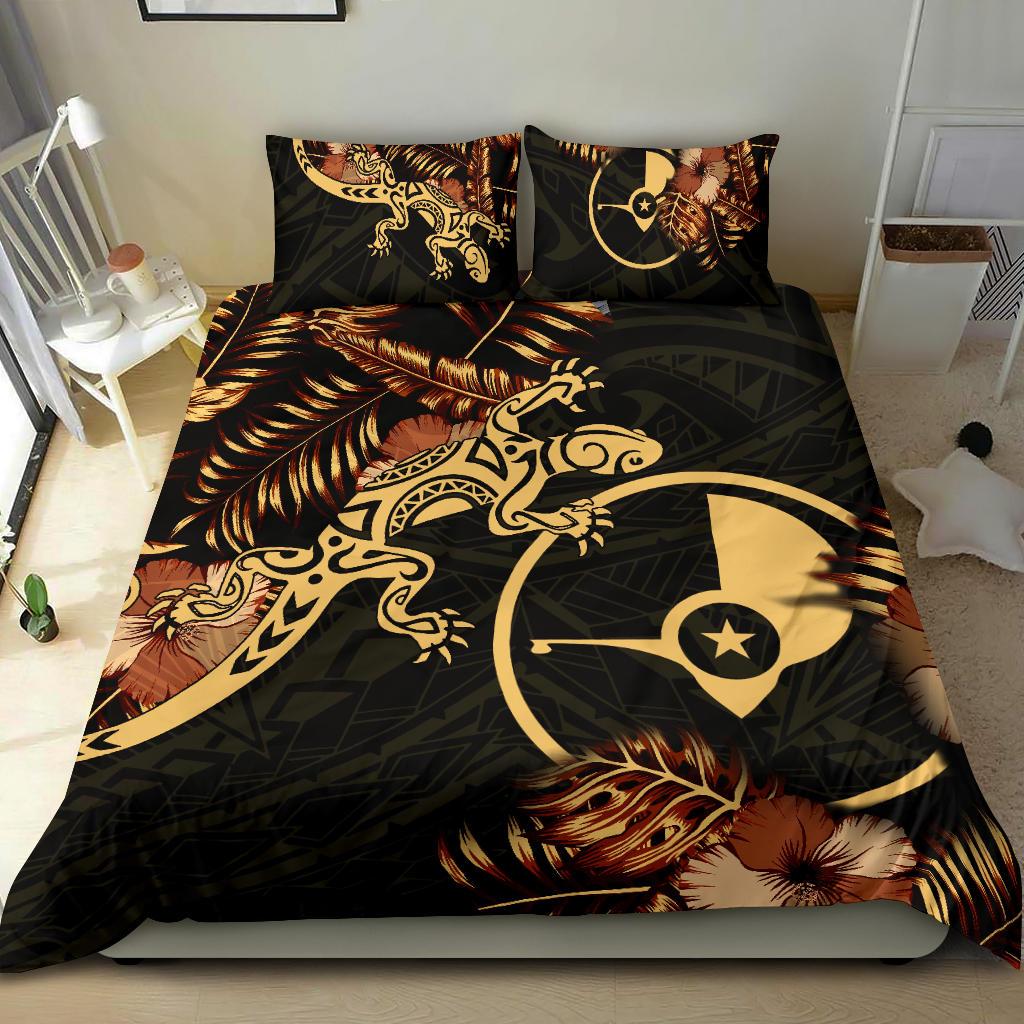 Polynesian Duvet Cover Set - Yap Duvet Cover Set Lizrad Lucky Black - Polynesian Pride