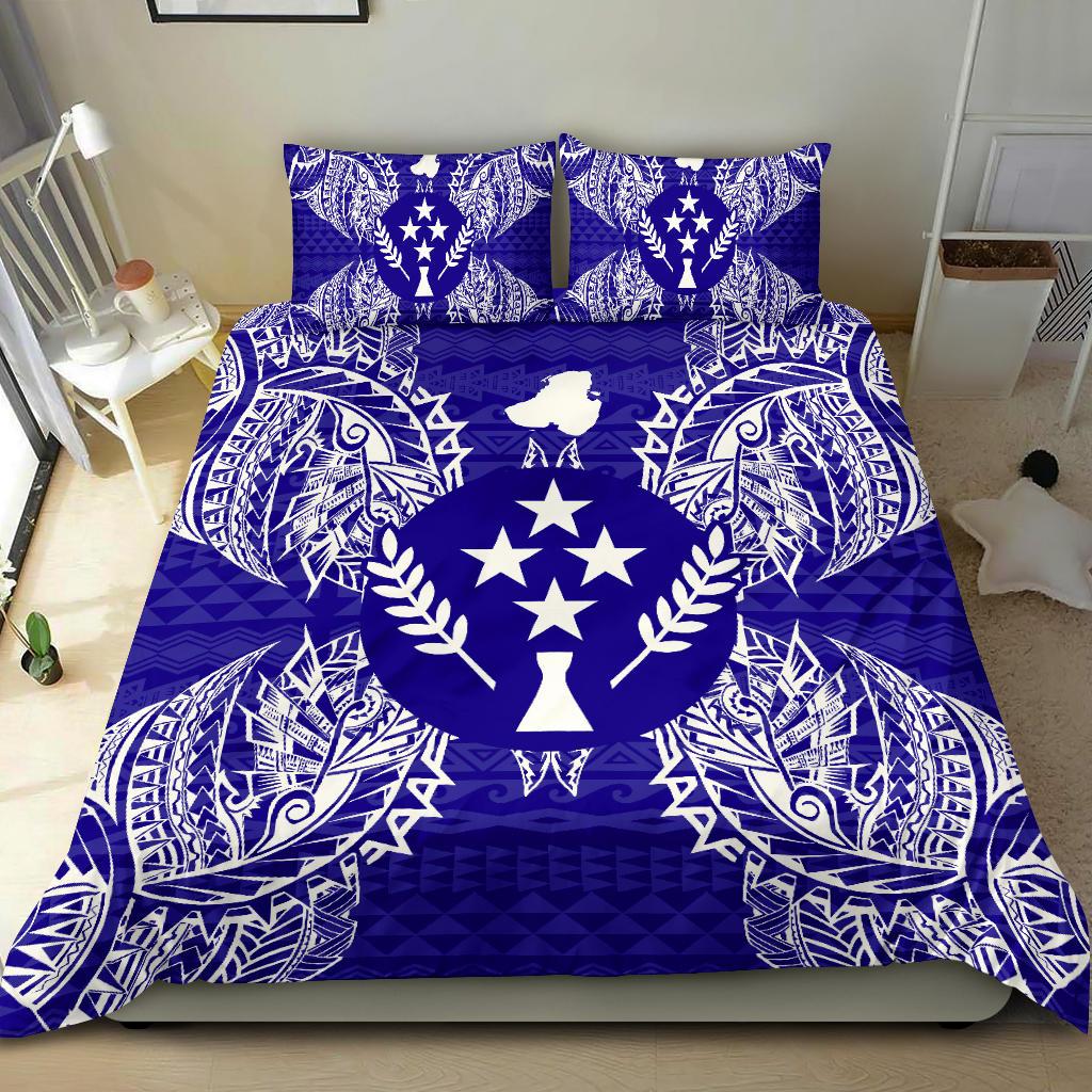 Polynesian Bedding Set - Kosrae Duvet Cover Set Map Blue - Polynesian Pride