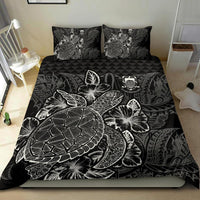 Polynesian Bedding Set - Tuvalu Duvet Cover Set Black Color - Polynesian Pride