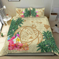 Hawaii Kanaka Maoli Polynesian Flowers Turtle Bedding Set - Polynesian Pride