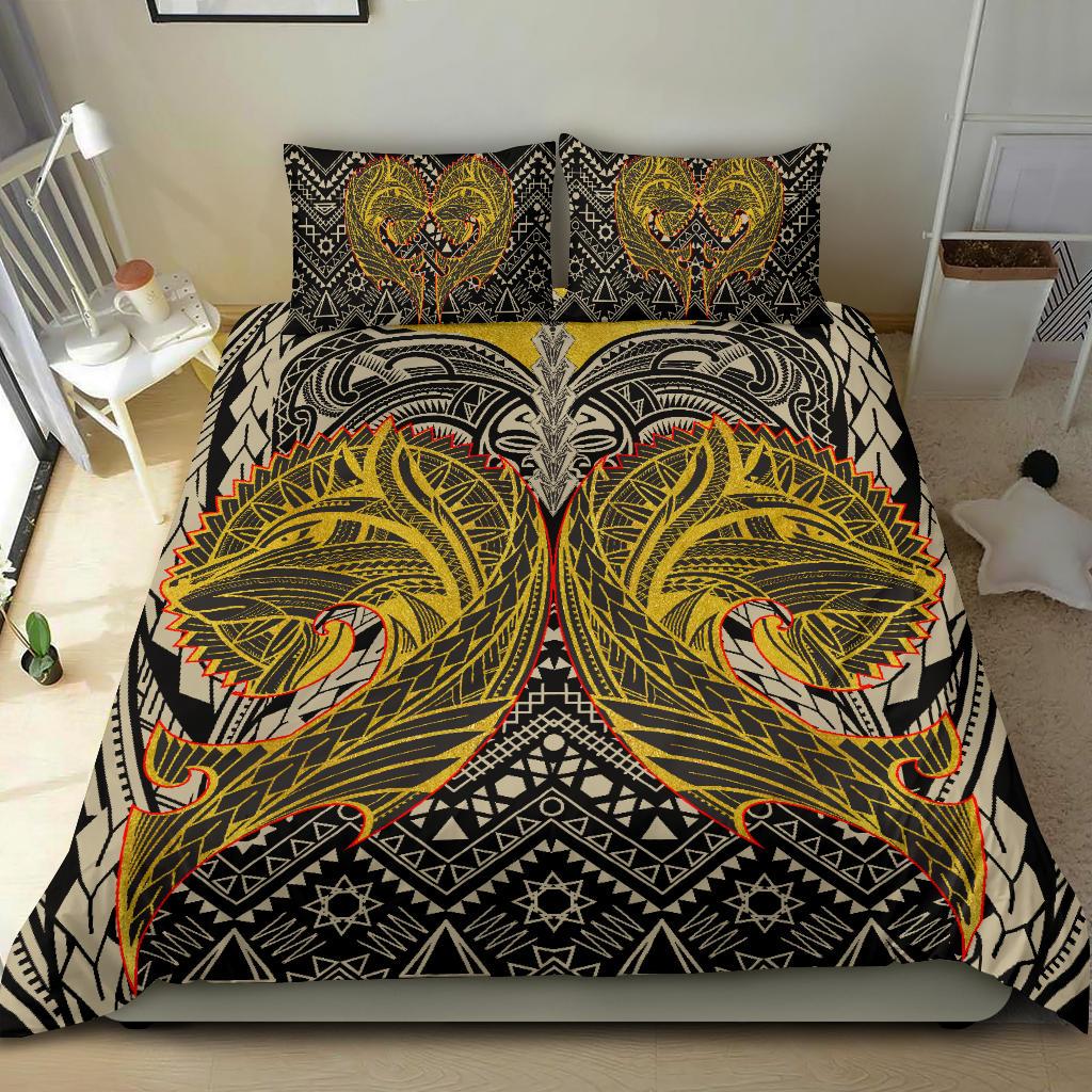 Polynesian Bedding Set - Wolf Polynesian Patterns - Polynesian Pride