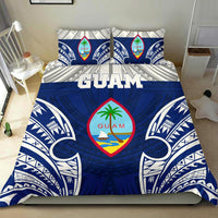 Polynesian Bedding Set - Guam Duvet Cover Set - Pattern With Seal Blue Version - Polynesian Pride