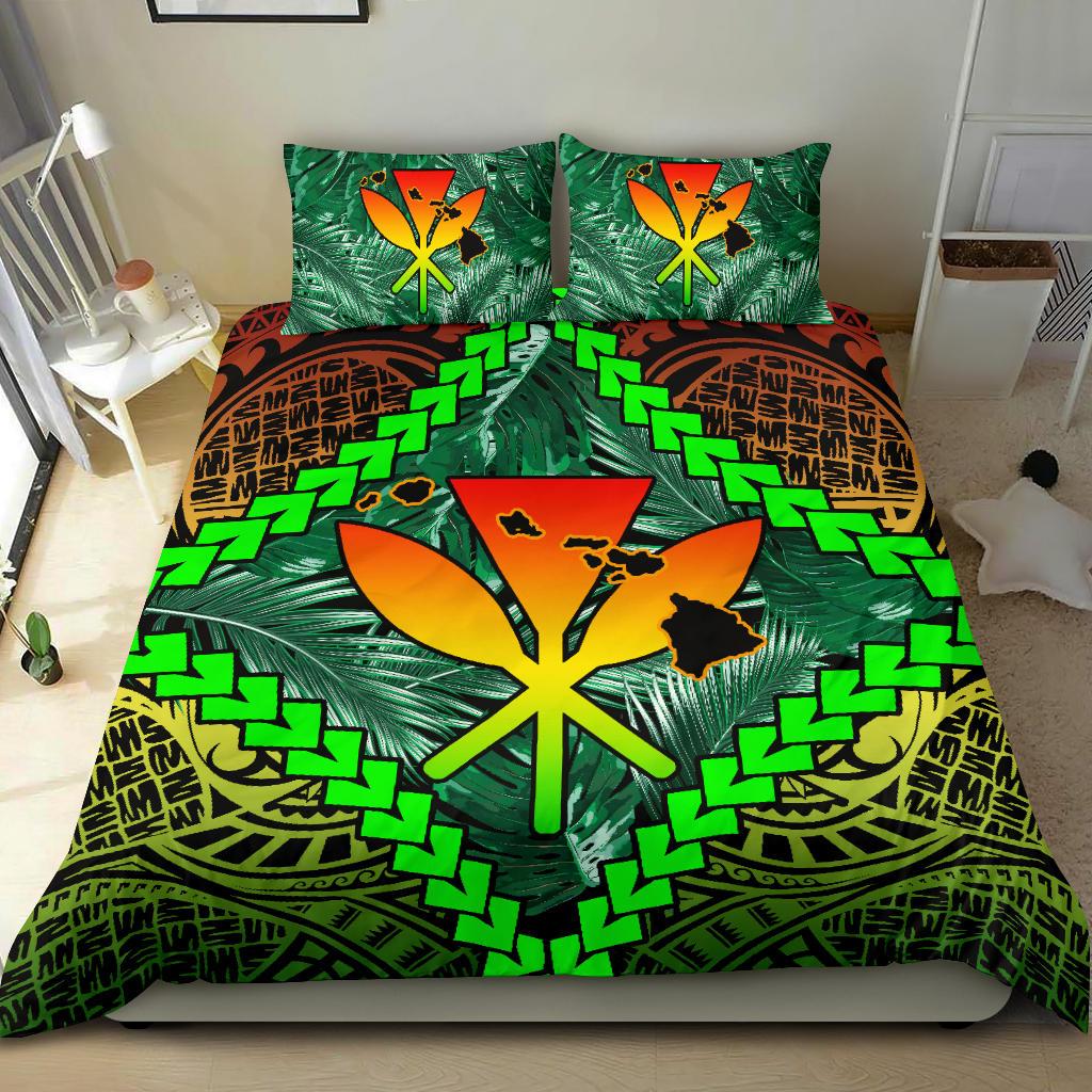 Hawaii Bedding Set - Hawaii Kanaka Kakau Tropical Polynesian Bedding Set - Polynesian Pride