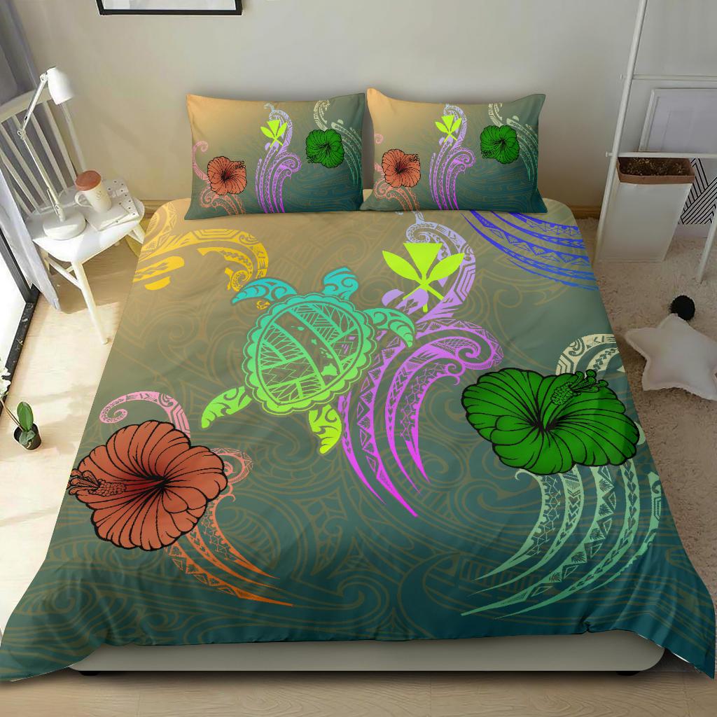 Hawaii Bedding Set - Hawaii Turtle Polynesian Bedding Set - Tag Style - Polynesian Pride