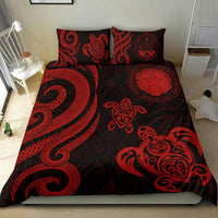 Northern Mariana Bedding Set - Tentacle Turtle Red - Polynesian Pride