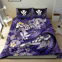 Kanaka Maoli (Hawaiian) Bedding Set - Waves Polynesian Turtle Hibiscus ( Purple) - Polynesian Pride