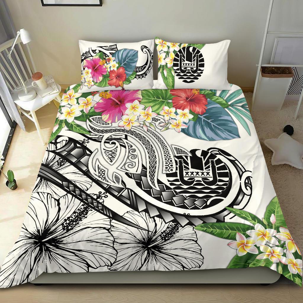 The Philippines Bedding Set - Summer Plumeria (White) - Polynesian Pride