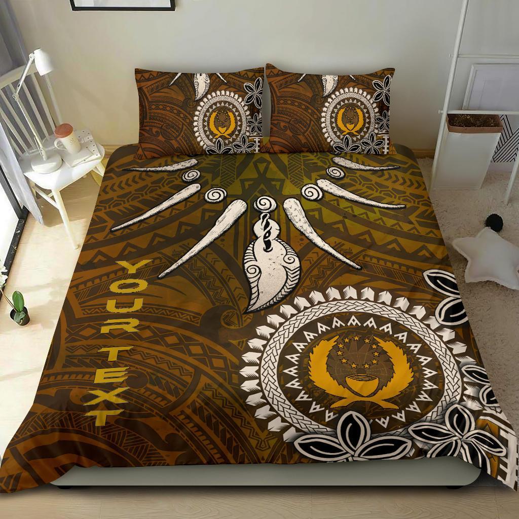 Pohnpei Custom Personalised Bedding Set - Polynesian Boar Tusk - Polynesian Pride