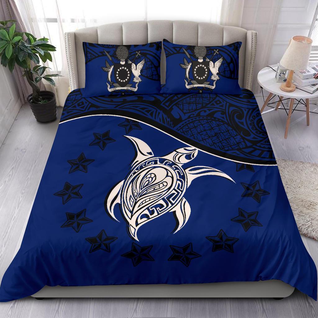 Cook Islands Bedding Set Dark Blue - Polynesian Pride
