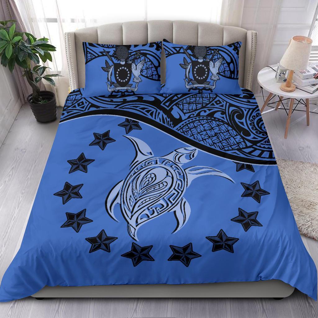 Cook Islands Bedding Set Blue - Polynesian Pride