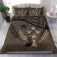 Kosrae Duvet Cover Set - Kosrae Flag Brown - Polynesian Pride