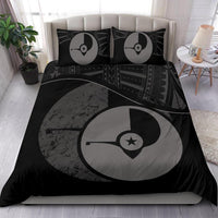 Polynesian Duvet Cover Set - Yap Bedding Set Black - Polynesian Pride
