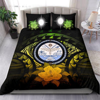 Marshall Island Duvet Cover Set - Marshall Island Seal & Reggae Hibiscus - Polynesian Pride