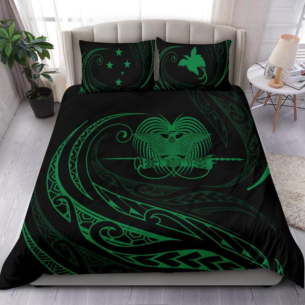 Papua New Guinea Bedding Set - Green - Frida Style - Polynesian Pride