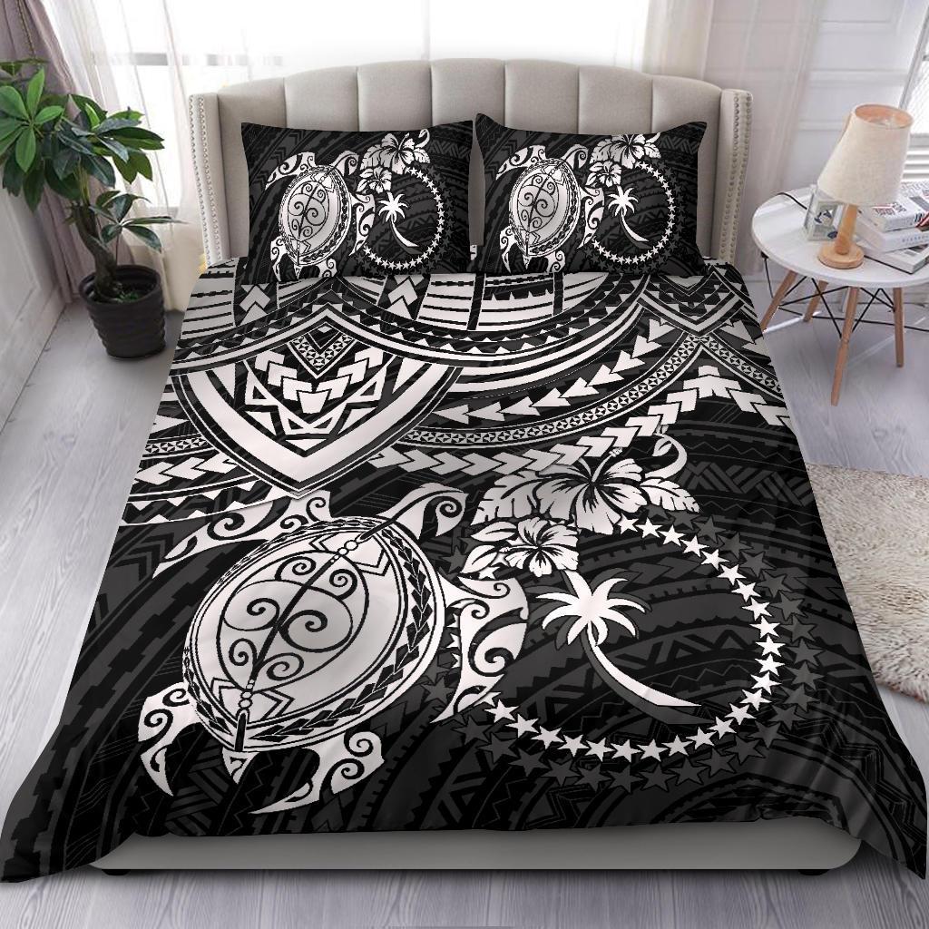 Chuuk Polynesian Duvet Cover Set - White Turtle WHITE - Polynesian Pride