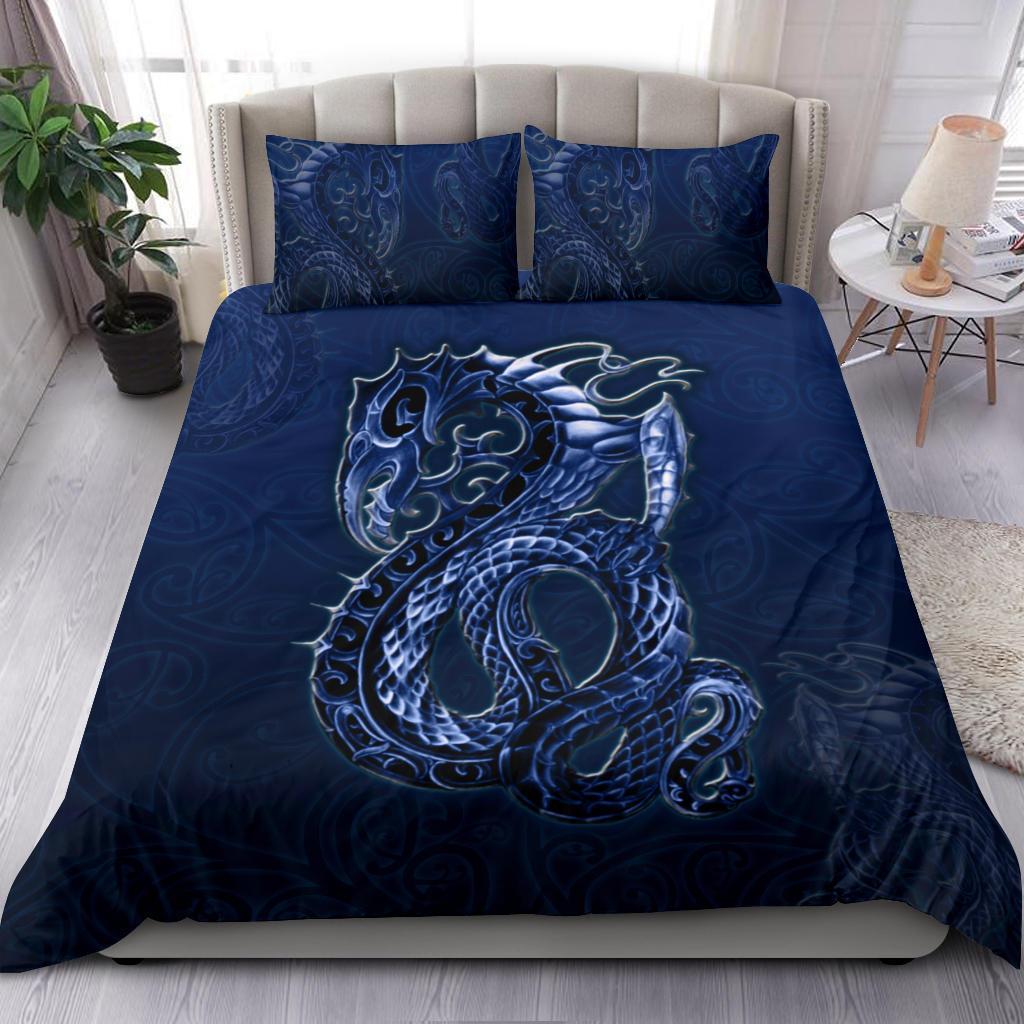 New Zealand Bedding Set, Maori Manaia Duvet Cover With Two Pillow Cases - Polynesian Pride