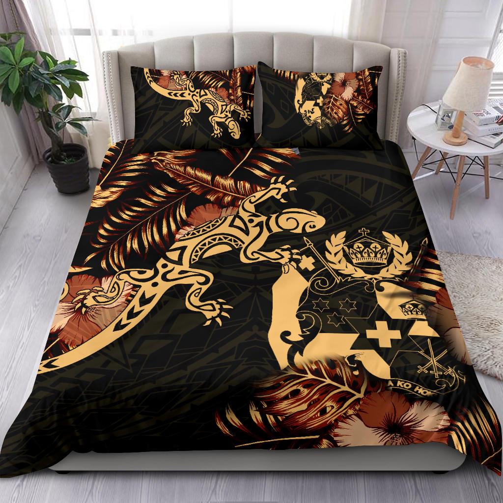 Polynesian Duvet Cover Set - Tonga Duvet Cover Set Lizrad Lucky - Polynesian Pride