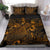 Polynesian Bedding Set - Vanuatu Duvet Cover Set Gold Color - Polynesian Pride
