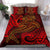 Guam Polynesian Bedding Set - Red Shark Polynesian Tattoo Red - Polynesian Pride