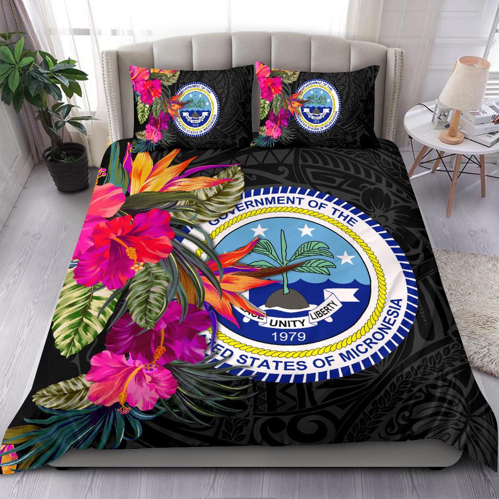 Federated States of Micronesia Bedding Set - Polynesian Hibiscus Pattern - Polynesian Pride