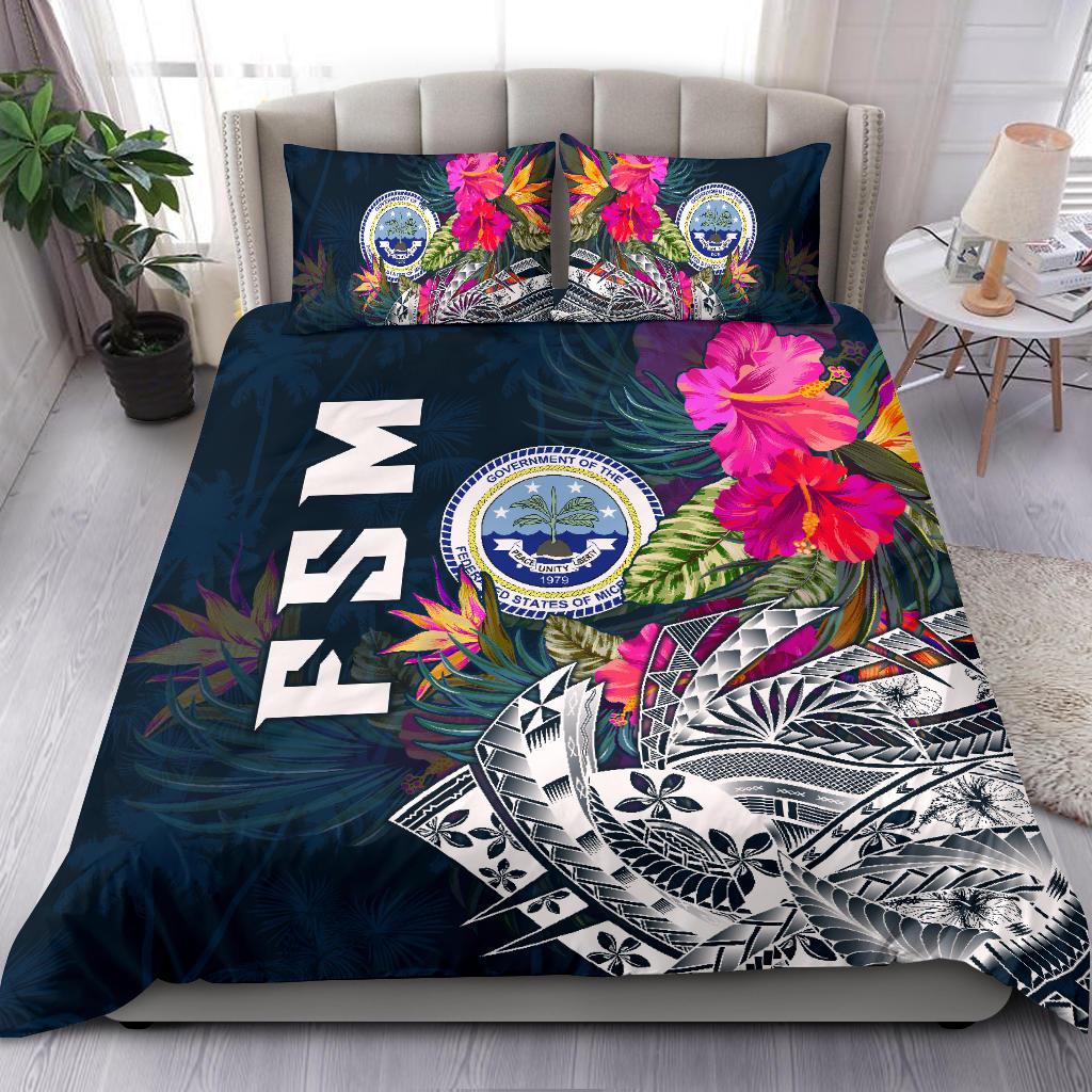 Federated States Of Micronesia Bedding Set - Summer Vibes - Polynesian Pride