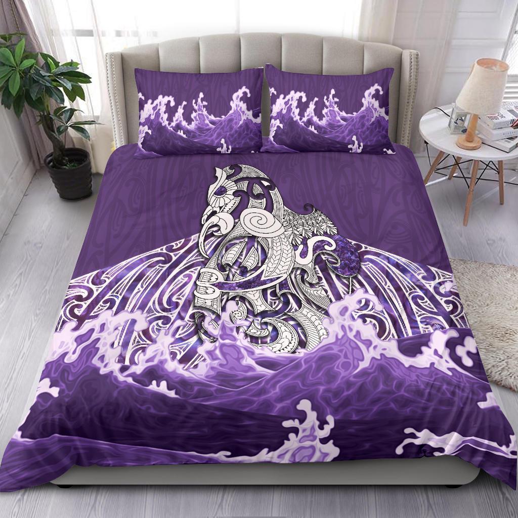 Maori Manaia The Purple Sea Bedding Set - Polynesian Pride