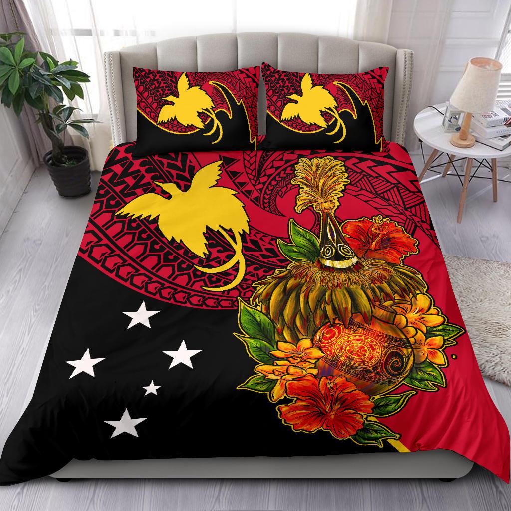 Papua New Guinea Bedding Set - Tumbuan, Duk - duk and Lime Gourd - Polynesian Pride